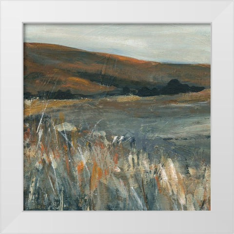 Copper Dusk I White Modern Wood Framed Art Print by Robinson, Carol