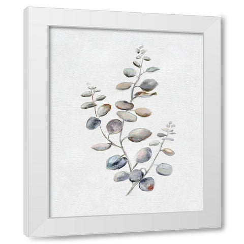 Eucalyptus II White Modern Wood Framed Art Print by Brooks, Donna