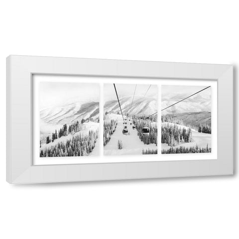 Frost Mountain White Modern Wood Framed Art Print by Delimont, Danita