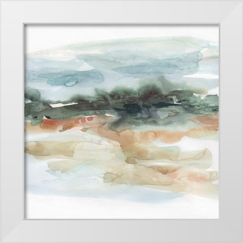 Rainwashed White Modern Wood Framed Art Print by Robinson, Carol