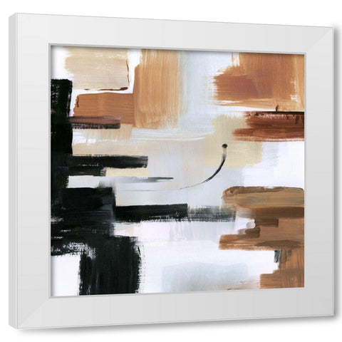 Mountain Plateau White Modern Wood Framed Art Print by Jill, Susan