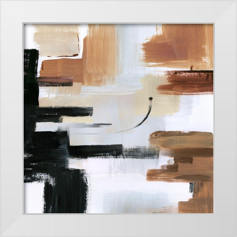 Mountain Plateau White Modern Wood Framed Art Print by Jill, Susan
