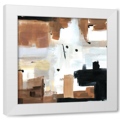 Winding Trail White Modern Wood Framed Art Print by Jill, Susan