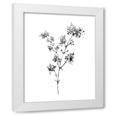 Neutral Washed Botanical I White Modern Wood Framed Art Print by Knutsen, Conrad