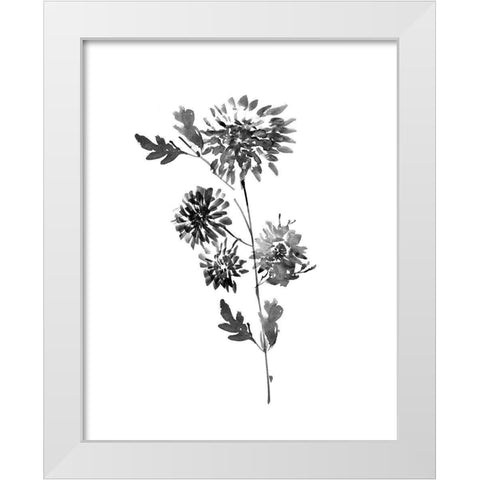 Neutral Washed Botanical II White Modern Wood Framed Art Print by Knutsen, Conrad