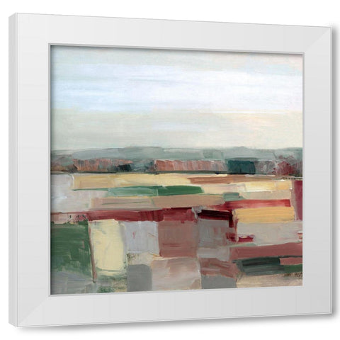 Tapestry Field White Modern Wood Framed Art Print by Swatland, Sally