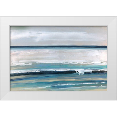 Ocean Stratus White Modern Wood Framed Art Print by Swatland, Sally