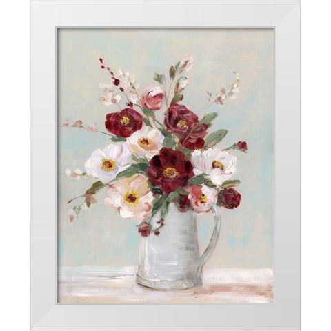 Summers Best Blooms White Modern Wood Framed Art Print by Swatland, Sally