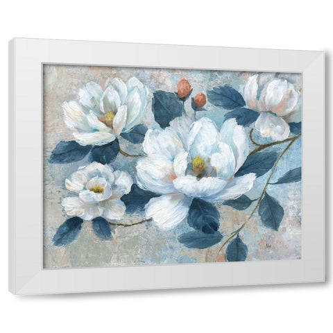 Spring Bloom II White Modern Wood Framed Art Print by Nan