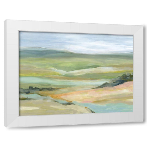 River Valley White Modern Wood Framed Art Print by Robinson, Carol