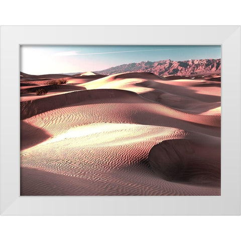Mojave at Sunset White Modern Wood Framed Art Print by Delimont, Danita