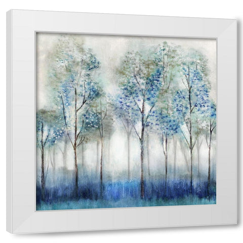 Dream Forest White Modern Wood Framed Art Print by Tava Studios