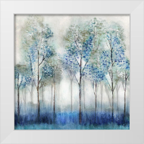 Dream Forest White Modern Wood Framed Art Print by Tava Studios