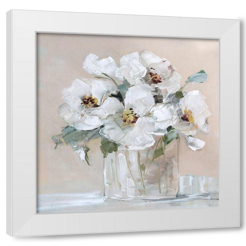 Soft Whites I White Modern Wood Framed Art Print by Swatland, Sally