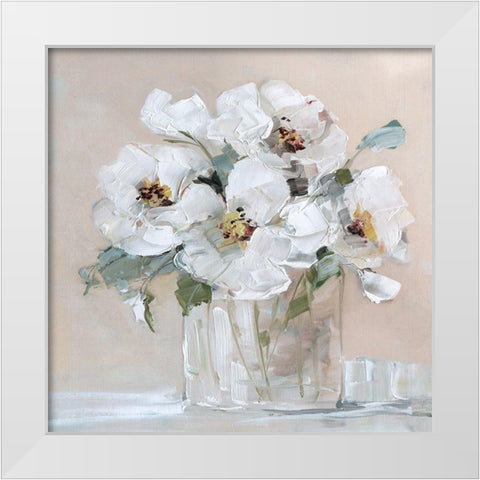 Soft Whites I White Modern Wood Framed Art Print by Swatland, Sally