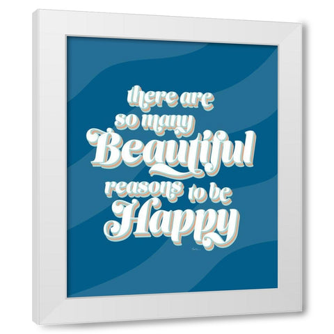 Beautiful White Modern Wood Framed Art Print by Carpentieri, Natalie