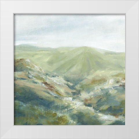 Mountain Pasture White Modern Wood Framed Art Print by Robinson, Carol