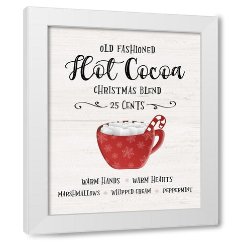 Old Fashioned Hot Chocolate White Modern Wood Framed Art Print by Carpentieri, Natalie