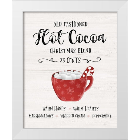 Old Fashioned Hot Chocolate White Modern Wood Framed Art Print by Carpentieri, Natalie