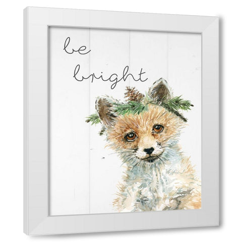 Be Bright White Modern Wood Framed Art Print by Robinson, Carol