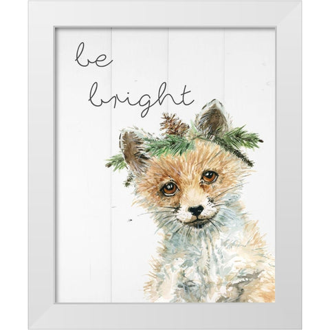 Be Bright White Modern Wood Framed Art Print by Robinson, Carol