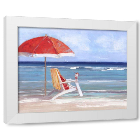 Tidal Watching White Modern Wood Framed Art Print by Swatland, Sally