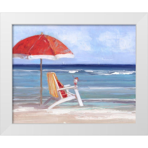 Tidal Watching White Modern Wood Framed Art Print by Swatland, Sally