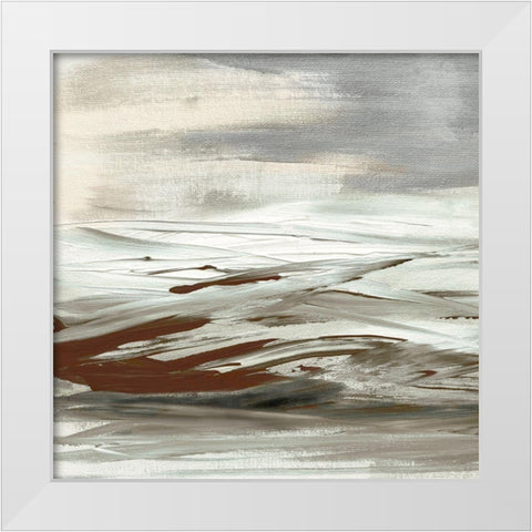 Tumultuous Earth White Modern Wood Framed Art Print by Jill, Susan