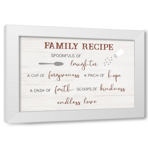 Endless Love White Modern Wood Framed Art Print by CAD Designs