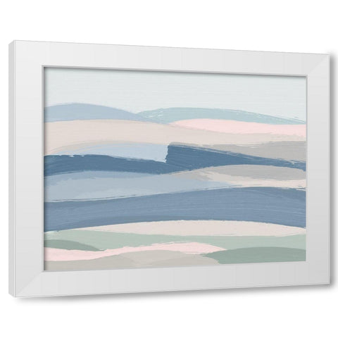 Rolling Waters White Modern Wood Framed Art Print by Carpentieri, Natalie