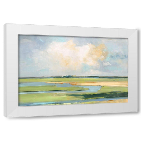 Pastel Horizon II White Modern Wood Framed Art Print by Swatland, Sally