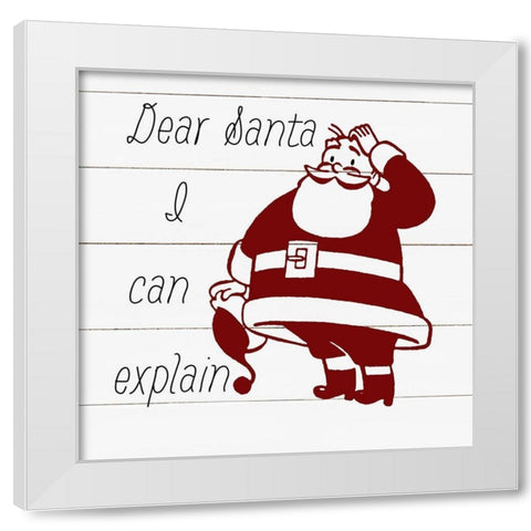 Signs for Santa II White Modern Wood Framed Art Print by Robinson, Carol