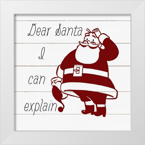 Signs for Santa II White Modern Wood Framed Art Print by Robinson, Carol