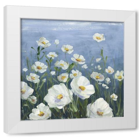 Field of Peace White Modern Wood Framed Art Print by Swatland, Sally