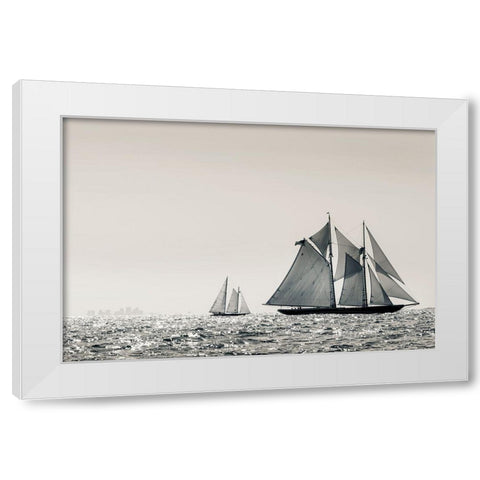Heading Out White Modern Wood Framed Art Print by Delimont, Danita