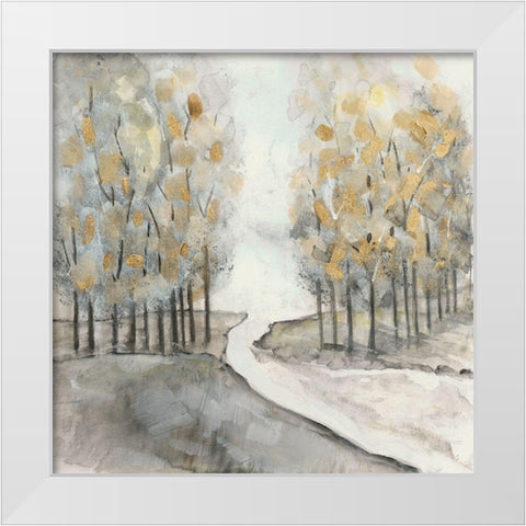 Golden Grove White Modern Wood Framed Art Print by Jill, Susan