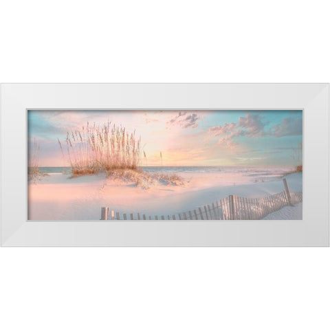 Through the Sea Grass White Modern Wood Framed Art Print by Calascibetta, Mike