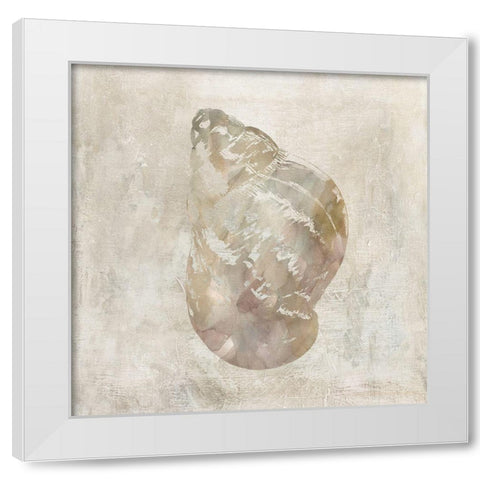 Seashell Illusion IV White Modern Wood Framed Art Print by Robinson, Carol