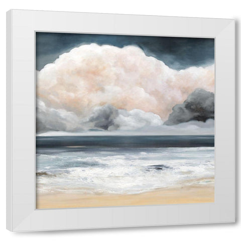 Sea Clouds White Modern Wood Framed Art Print by Robinson, Carol