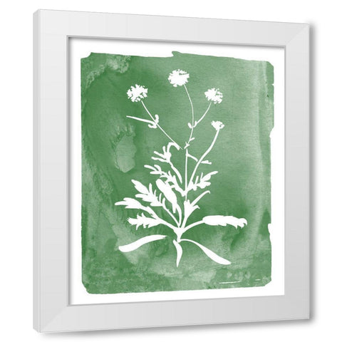 Green Botanical I White Modern Wood Framed Art Print by Donovan, Kelly