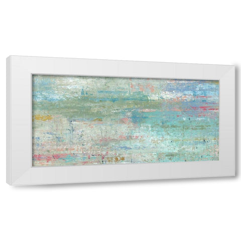 Pastel Watergarden White Modern Wood Framed Art Print by Robinson, Carol