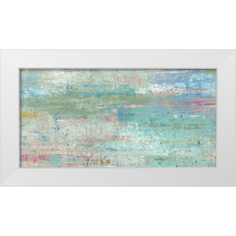 Pastel Watergarden White Modern Wood Framed Art Print by Robinson, Carol