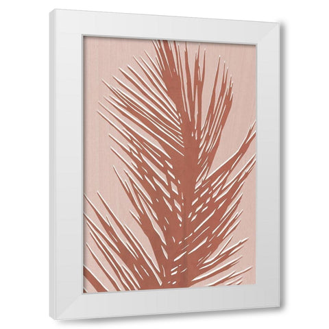 Sedona Palm White Modern Wood Framed Art Print by Carpentieri, Natalie