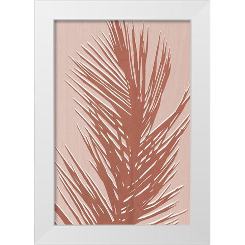 Sedona Palm White Modern Wood Framed Art Print by Carpentieri, Natalie