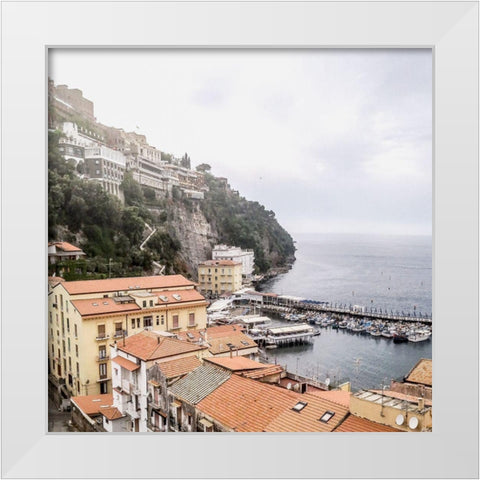 Sorrento White Modern Wood Framed Art Print by Jill, Susan