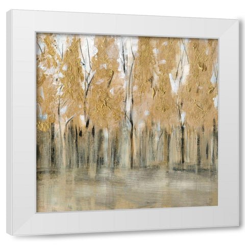 Golden Fall White Modern Wood Framed Art Print by Jill, Susan