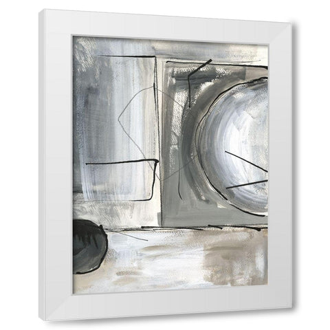 Rounding the Bend I White Modern Wood Framed Art Print by Jill, Susan
