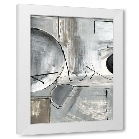 Rounding the Bend II White Modern Wood Framed Art Print by Jill, Susan