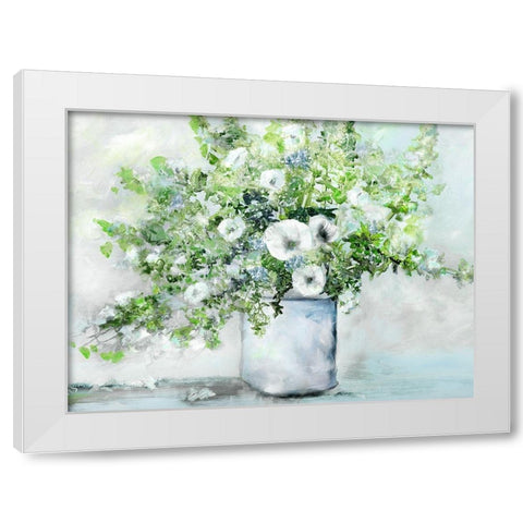 Fancy Farmgirl Fresh White Modern Wood Framed Art Print by Brooks, Donna