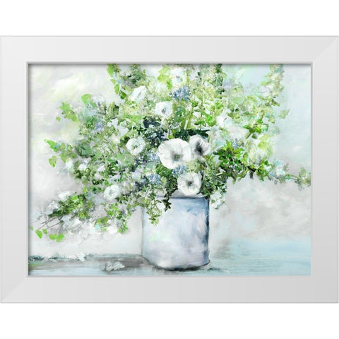 Fancy Farmgirl Fresh White Modern Wood Framed Art Print by Brooks, Donna